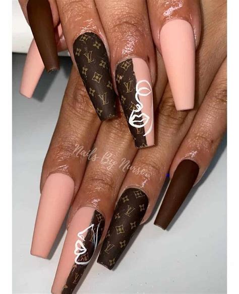 luxury Louis Vuitton nails